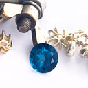 Loose London blue topaz gemstone