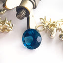 Loose London blue topaz gemstone