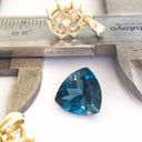 Topaz - London Blue Trilliant Cut - 4.04ct