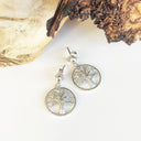 Tree Of Life Diamond and White Gold Earrings
