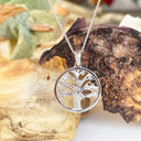 Tree Of Life Diamond and White Gold Pendant