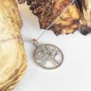 Tree Of Life Diamond and White Gold Pendant