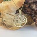 Tree Of Life Diamond and Yellow Gold Pendant