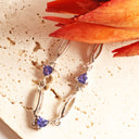 Tanzanite Gold Bracelet
