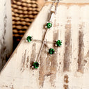 Tsavorite White Gold Southern Cross Pendant