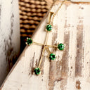 Tsavorite Yellow Gold Southern Cross Pendant