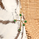 Tsavorite Yellow Gold Southern Cross Pendant