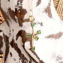 Tsavorite Yellow Gold Southern Cross Pendant