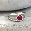 White Gold Ruby Ring