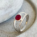 White Gold Ruby Ring