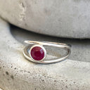 White Gold Ruby Ring