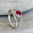 White Gold Ruby Ring