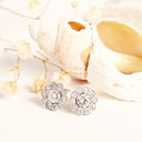 White Diamond White Gold Earrings