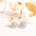 White Diamond White Gold Earrings