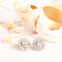 White Diamond White Gold Earrings