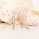 Floral White Diamond White Gold Ring