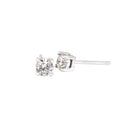 White Diamond Studs with White Diamond Halo Detachable Jackets