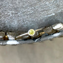 White Gold Bezel Set Peridot Stacking Ring