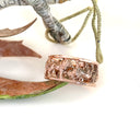 Double Facing Lions Rose Gold Ring