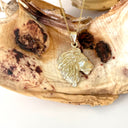Magnificent Lions Head Profile Yellow Gold Pendant