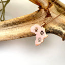 Petite Paw Print Rose Gold Africa Map Pendant
