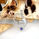 Powerful Lioness Africa White Gold Pendant