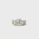 Big 5 Relief Ring in White Gold