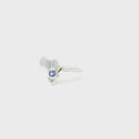 For The Love of Africa Tanzanite and Africa Map White Gold Ring
