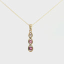 Delightful All The Pinks Pendant Yellow Gold Pendant