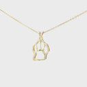 Gold Paw Print Pendant
