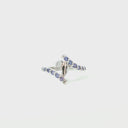 Elegant Twist Africa White Gold Tanzanite Ring