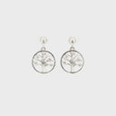 Tree Of Life Diamond and White Gold Earrings