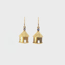 Rondavel African Gold and Tanzanite Earrings