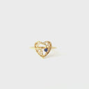 Filigree Heart Africa Tanzanite Ring