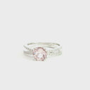 Dynamic Diamond Encrusted Split Shank Morganite Ring