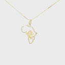 Map of Africa Protea Pendant