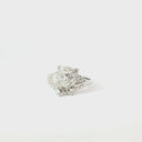 Silver Enigmatic Resting Leopard Ring