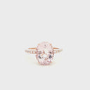 The Ultimate Glam Morganite and Diamond Ring