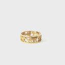 Leopard Chain Ring In Yellow Gold