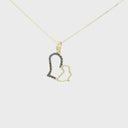 I Love Africa Black Diamond and Gold Pendant
