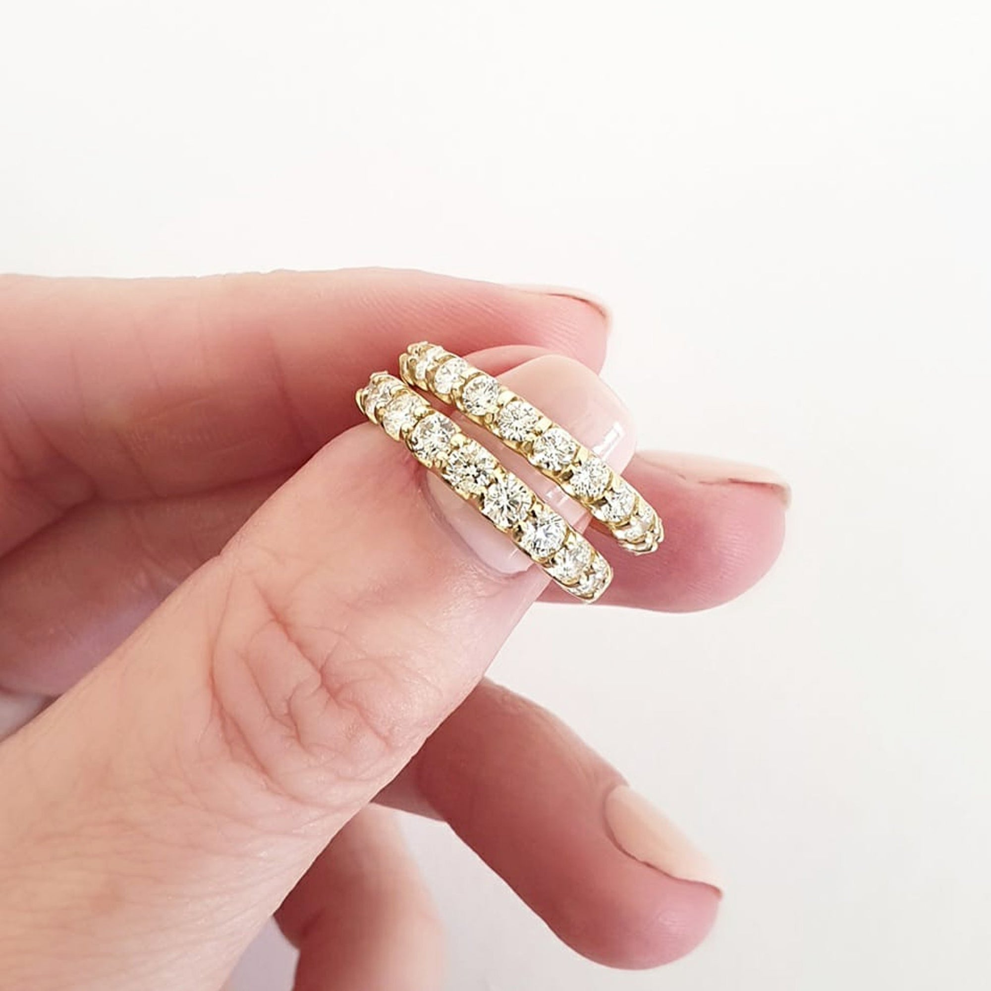 Yellow Gold 17 Diamond 3/4 Eternity Ring