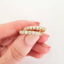 Yellow Gold 15 Diamond 3/4 Eternity Ring