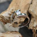 Twisted Shoulder Diamond Ring