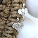 Abstract Elephant Diamond Earrings