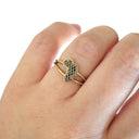 Africa Black Diamond Split Band Ring