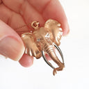 African Elephant Rose Gold Pendant