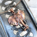 African Elephant Rose Gold Pendant