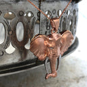 African Elephant Rose Gold Pendant