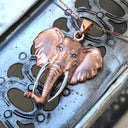 African Elephant Rose Gold Pendant