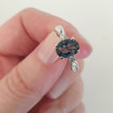 Smouldering London Blue Topaz and Diamond ring